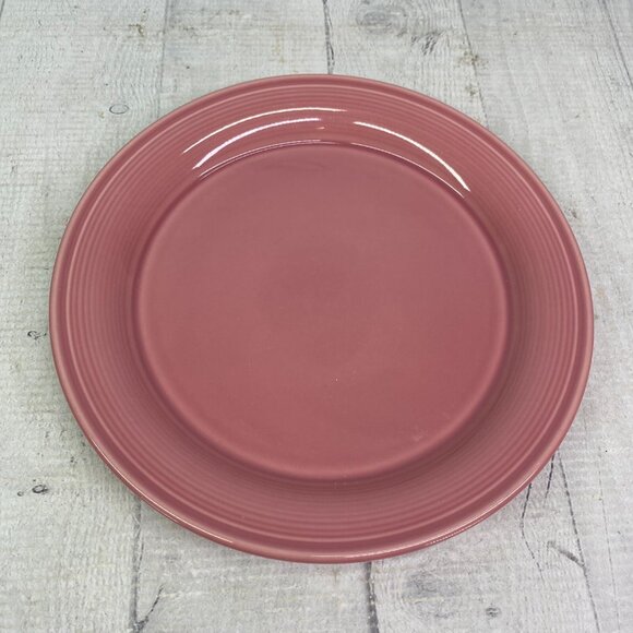 Nancy Calhoun DARK ROSE Japan Solid Color 8" Smooth Stoneware Salad Plates Set 5 - Picture 4 of 16